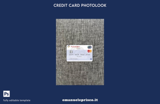 modello frontale photolook Bulgaria ProCredit Bank MasterCard stile verificato